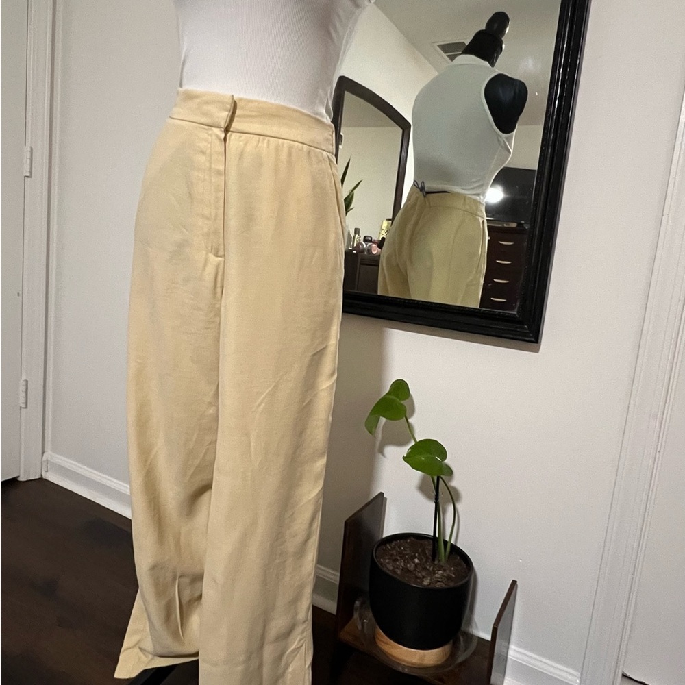 Elegant Cream Women's Pants